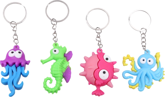 Porte-clés avec animaux marins