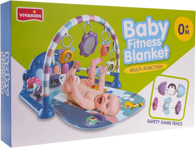 Tapis d’éveil interactif pour bébé avec piano et accessoires