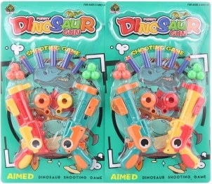 Pistolet dinosaure pour fléchettes en mousse et balles – ensemble pour enfants