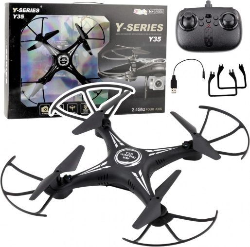 Drone télécommandé léger et agile avec gyroscope et LED