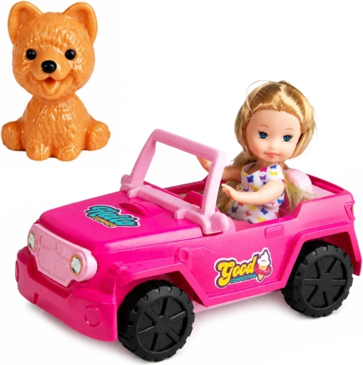 Poupée et petit chien pour le jeu de rôle
