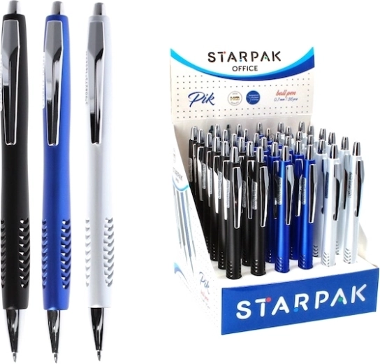 Stylo à bille rétractable pour l’école et le bureau, 0,7 mm (3 couleurs) - 1 pièce