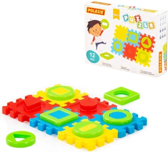 Puzzle d’encastrement Polesie 12 pièces