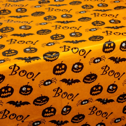 Nappe de table en flanelle pour Halloween 132 × 178 cm