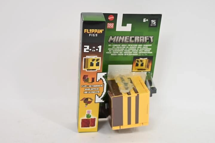 Minecraft Flippin’ Figs figurine 2 en 1 abeille et fleur en pot