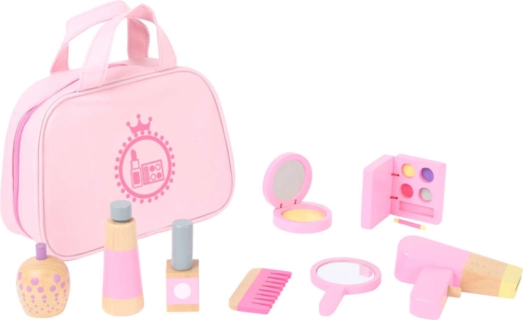 Accessoires en bois pour jouer au maquillage