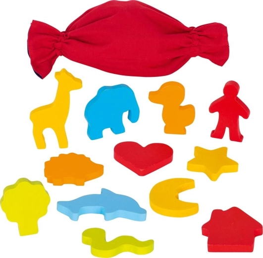 Formes en bois en sachet