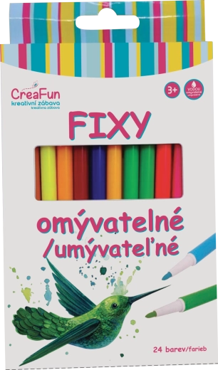 Feutres lavables CREAFUN 24 couleurs