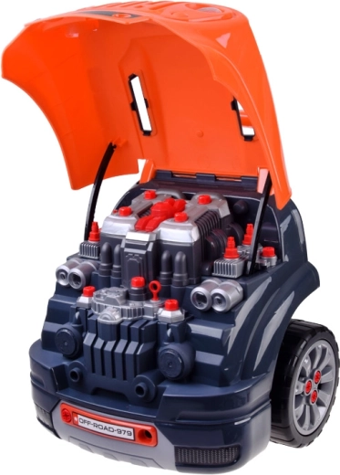 Capot ouvrant et moteur amovible