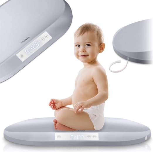Balance électronique pour nourrissons Nukido à haute précision avec ruban de mesure