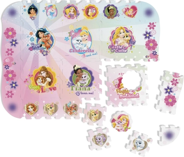 Tapis puzzle en mousse Disney Princess 120 × 90 cm