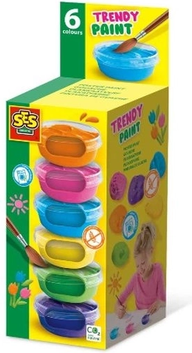 SES Creative peintures gouache – couleurs tendance 6 × 45 ml