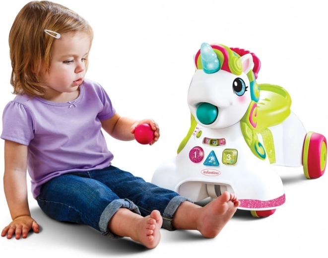 3 en 1 : activités, trotteur et jouet à chevaucher