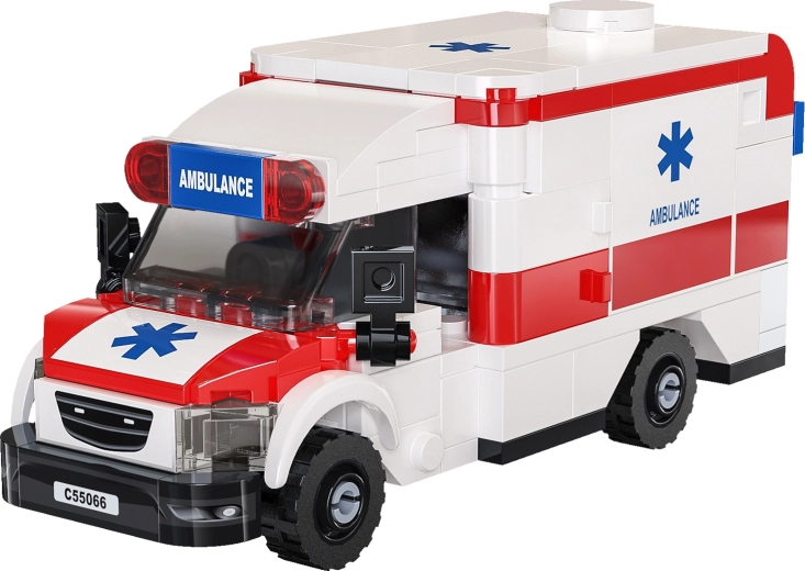 Ambulance réaliste sur châssis de course