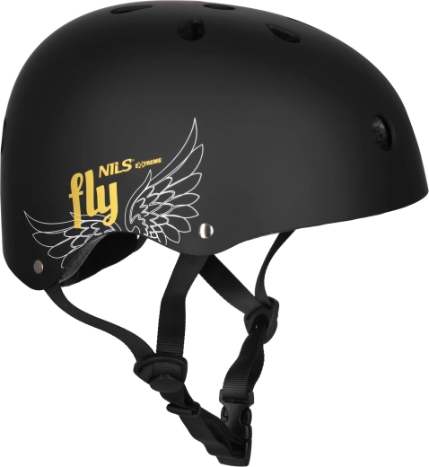 Casque NILS Extreme FLY noir mat – S (52-56 cm)
