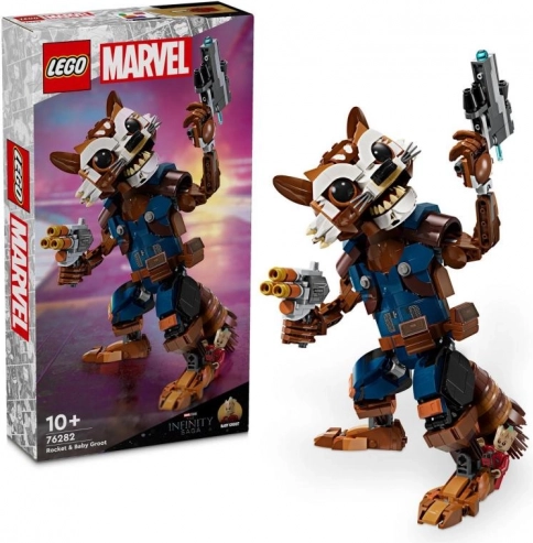 Lego Marvel Rocket et Baby Groot – figurine articulée 22 cm