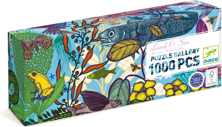 Puzzle fleurs et mer (1000 pièces)