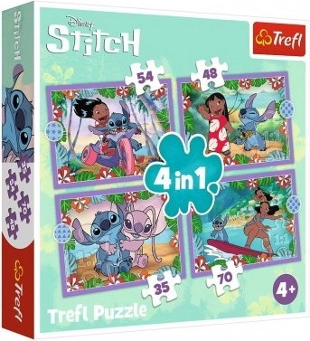 Puzzle Lilo & Stitch 4v1 Journée folle Trefl
