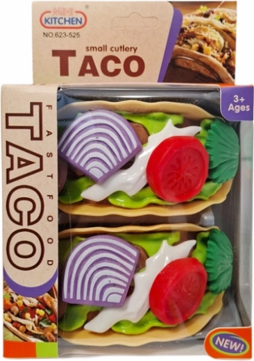 Set de cuisine avec tacos en plastique pour enfants