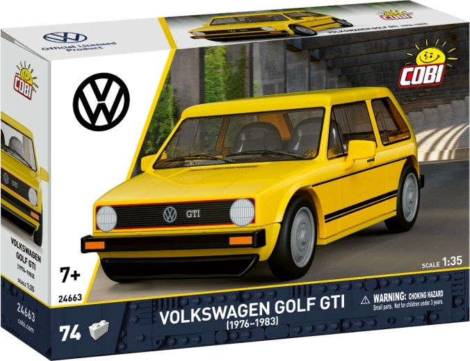 Cobi Volkswagen Golf GTI 1976–1983, modèle à construire 1:35 (74 pièces)