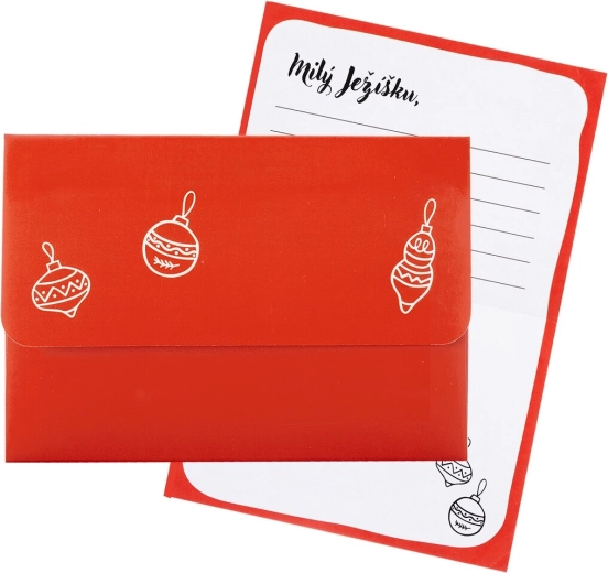 Enveloppe en papier Lettre au Petit Jésus avec lettre incluse (CZ) - 1 pièce