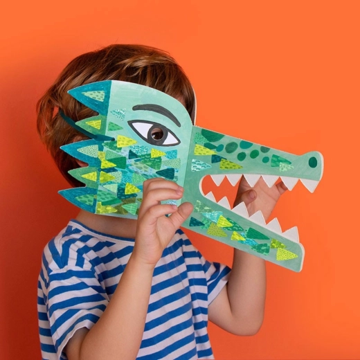 Londji masque avec autocollants Be Wild! crocodile