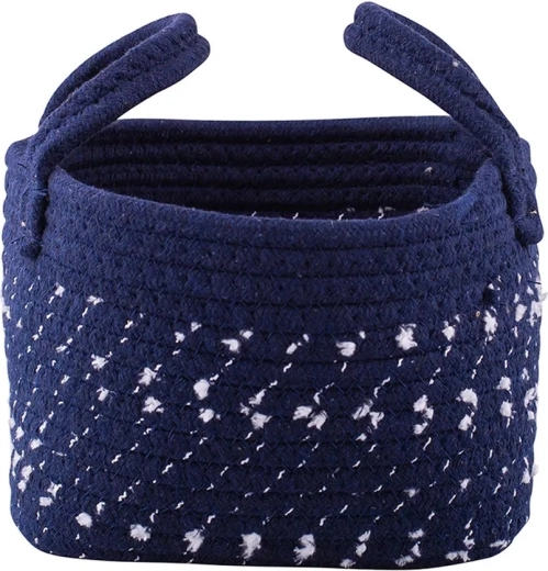 Panier de rangement tressé grenat 19 × 19 × 14 cm