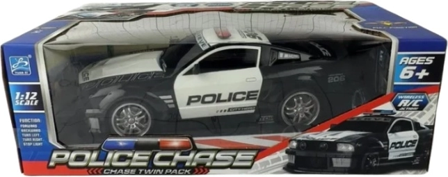 Voiture de police radiocommandée avec coffret
