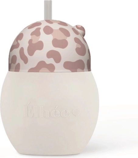 ÉLHÉE gobelet d’apprentissage avec paille Coconut 240 ml Graouu Pink