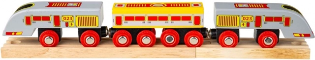 Train Bigjigs Rail Eurostar avec rails