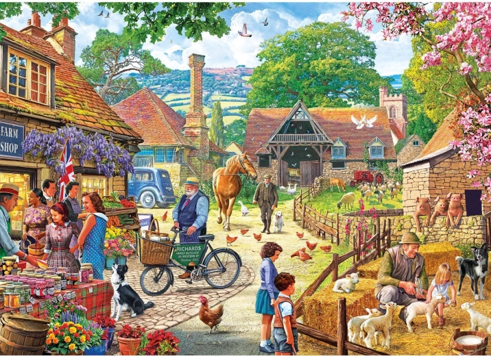 Puzzle Gibsons Marché fermier 1000 pièces