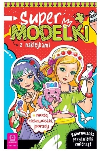 Supermodels – coloriage avec autocollants : amis animaux