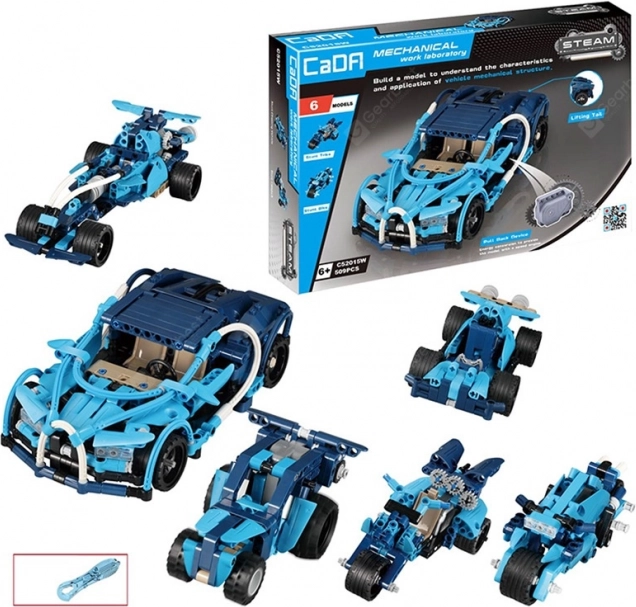 Kit de construction créatif CaDA 6 véhicules cascadeurs