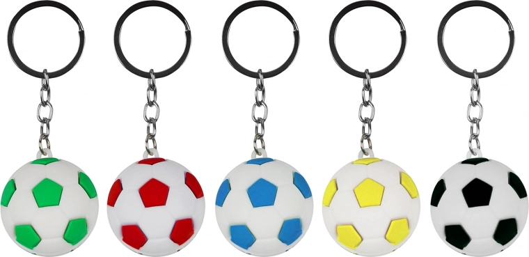 Porte-clés Ballon de Football 35 mm Mix de Couleurs