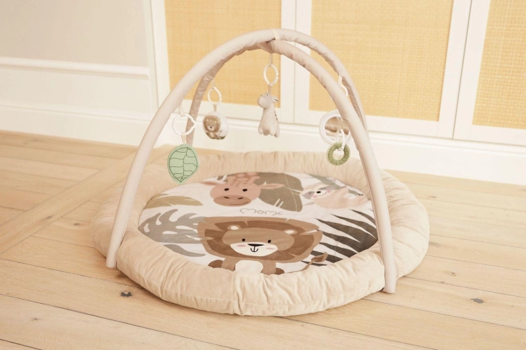 Des arches avec des jouets sensoriels