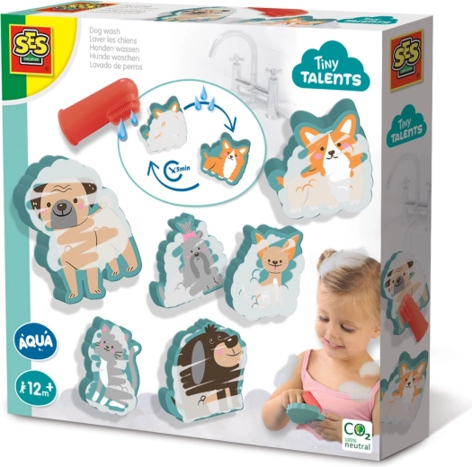 Autocollants de bain Tiny Talents lavage des animaux