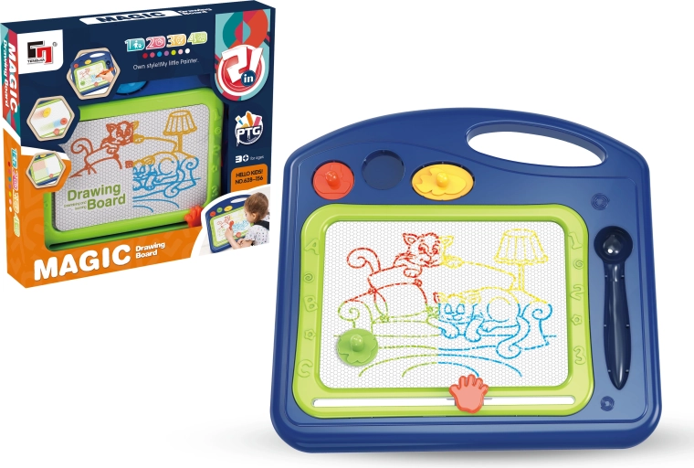 Tablette de dessin magnétique Magic bleue