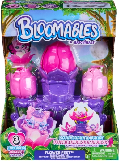Hatchimals Bloomables set de jeu fleuri – 3 figurines et podium Flower Fest