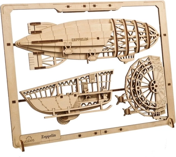 Modèle réaliste de dirigeable avec effet 2,5D