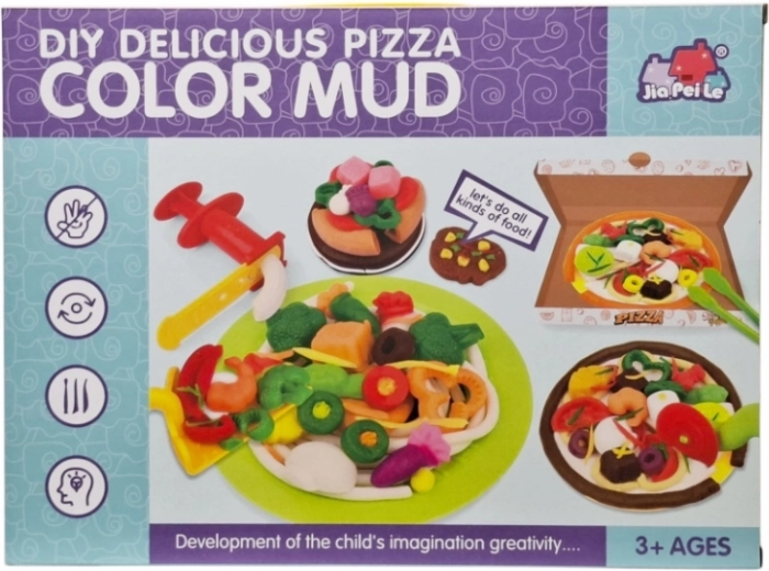 Kit créatif de pâte à modeler sur le thème de la pizza