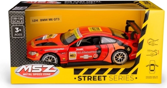 Modèle de collection BMW M6 GT3 à l’échelle 1:24, rouge