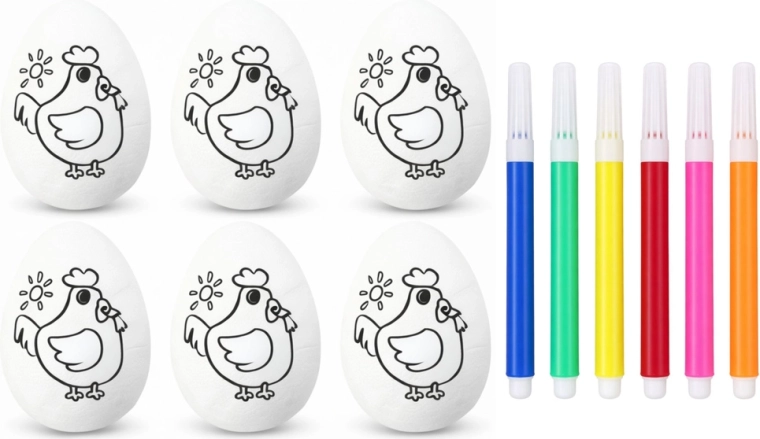 Feutres en six couleurs