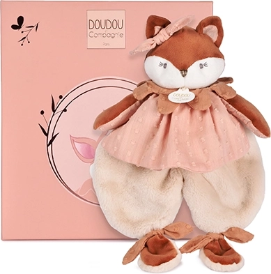 Doudou – coffret cadeau, doudou en peluche Fox Mina 29 cm