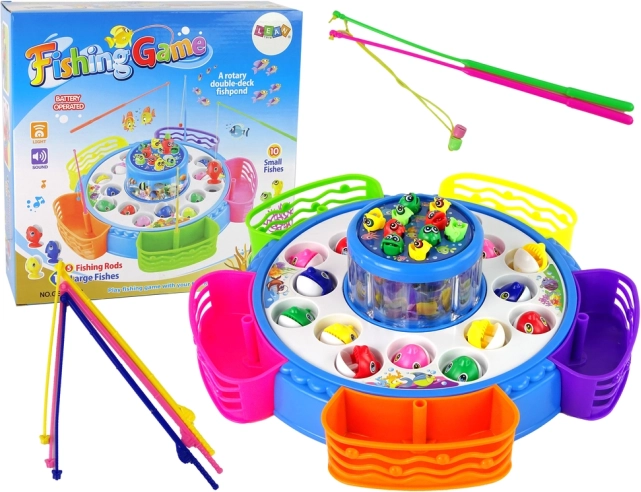 Jeu de pêche aux poissons coloré