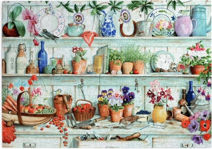 House of Puzzles Le coin de jardin – puzzle de 1000 pièces