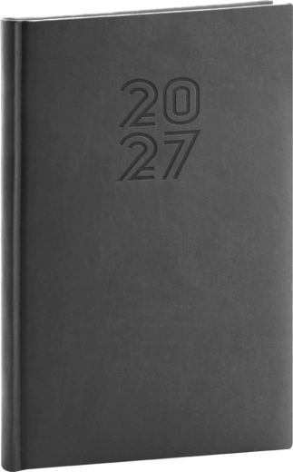 Agenda hebdomadaire Notique Aprint 2027 noir 15 × 21 cm