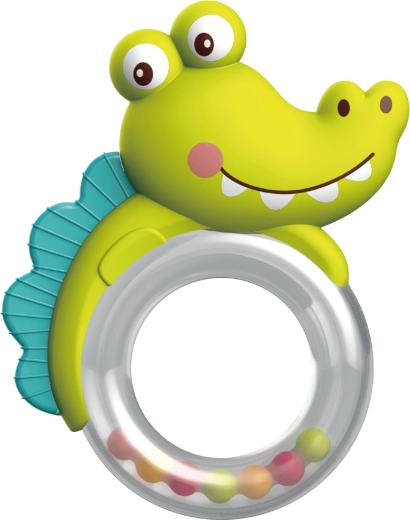 Hochet et anneau de dentition enfant crocodile