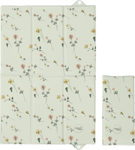 Ceba Baby matelas à langer de voyage pliable Basic floral breeze 60 × 40 cm