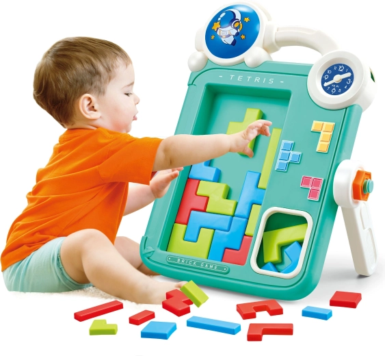 Assemblage amusant des pièces de Tetris