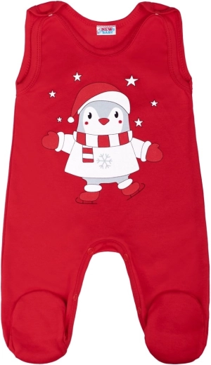 Grenouillère en coton New Baby Winter Penguin 80 (9–12 mois)